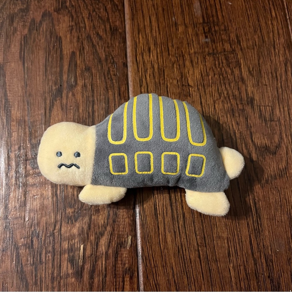 Gray and Yellow Turtle Plush Toy